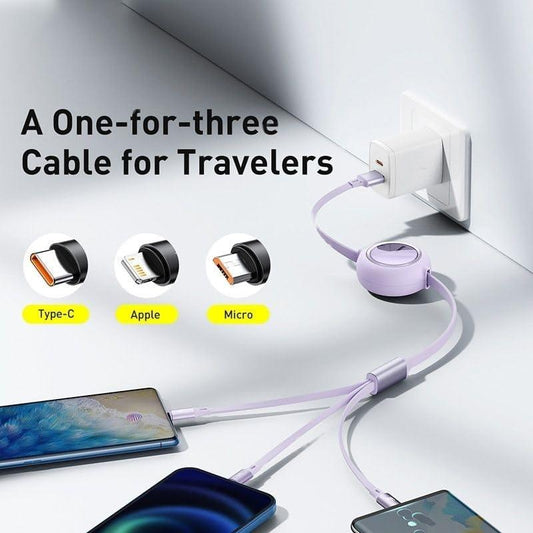 3 in 1 Charging Data Cable thekwm-p6